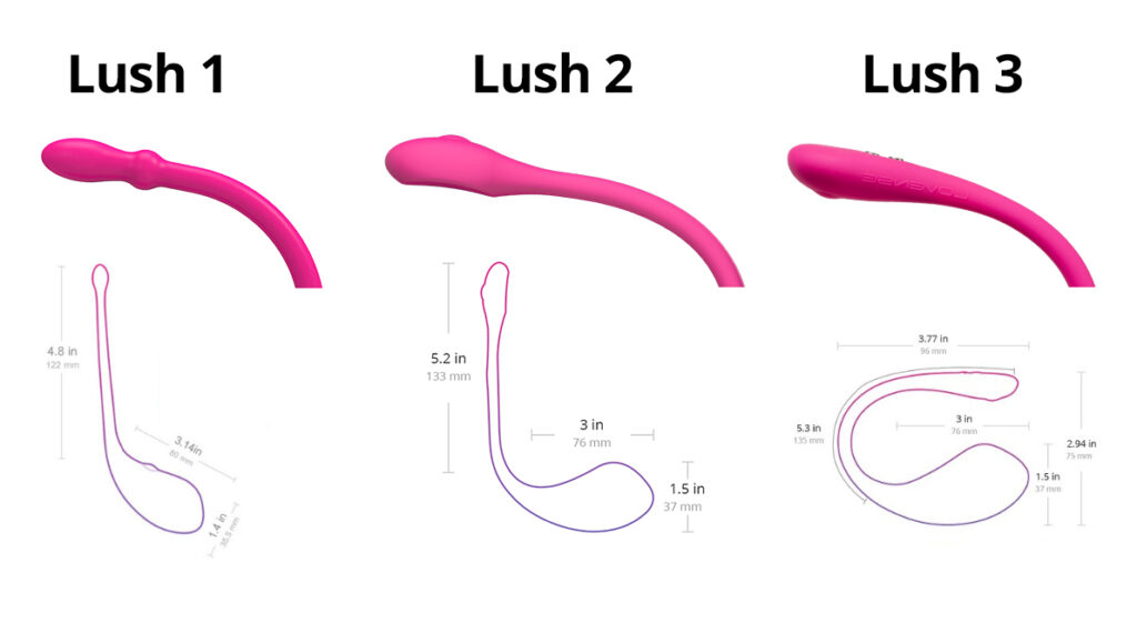 L'évolution de Lovense Lush : de Lush 1 à Lush 3